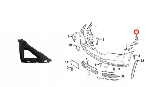 NEW GENUINE BMW 7 SERIES G11 G12 FRONT BUMPER UPPER GUIDE LEFT N/S 51117357201 - Image 4