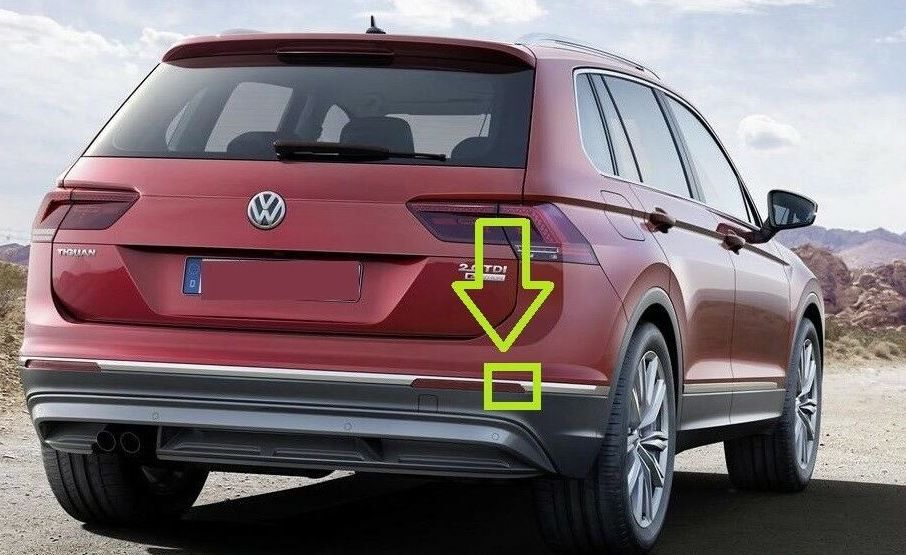 NEW GENUINE VW TIGUAN 16-17 REAR BUMPER OUTER RIGHT O/S REFLECTOR 5NA945104 - Image 2