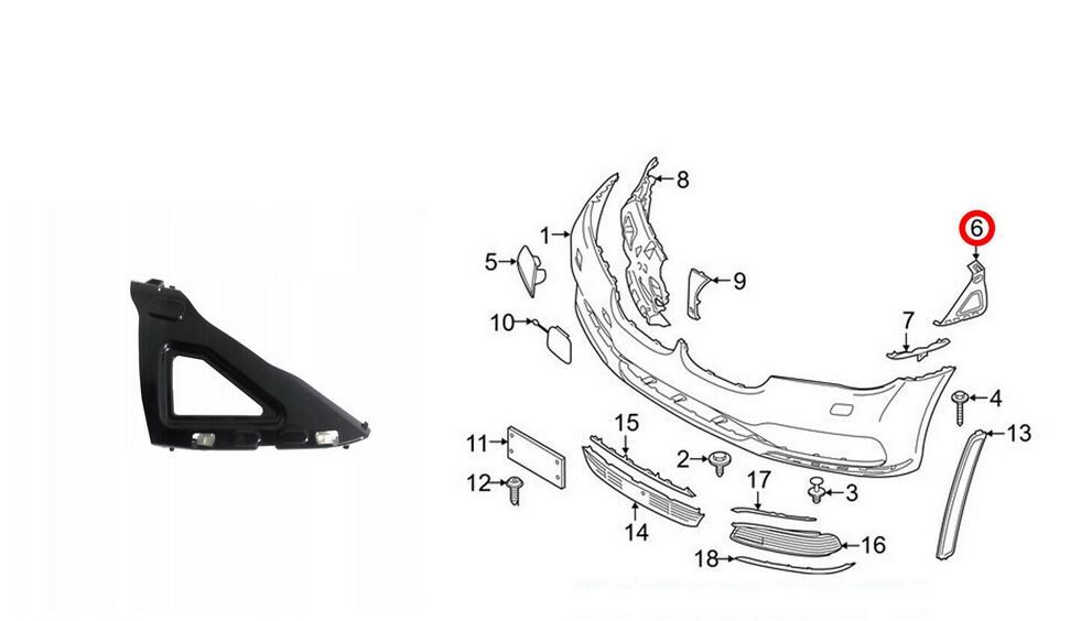 NEW GENUINE BMW 7 SERIES G11 G12 FRONT BUMPER UPPER GUIDE RIGHT O/S 51117357202 - Image 2