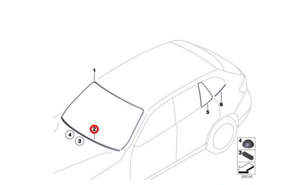 NEW GENUINE BMW 1 X1 SERIES E81 E82 E84 E87 E88 LOWER WINDSCREEN TRIM 51317133291 - Image 6