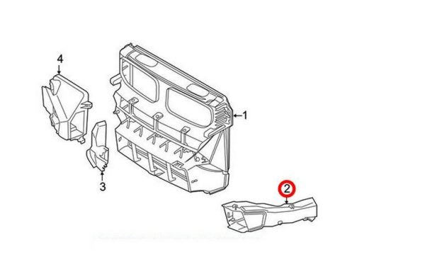 NEW GENUINE BMW X5 X6 SERIES F85 F86 M SPORT FRONT BRAKE AIR DUCT RIGHT O/S 51748056316 - Image 5