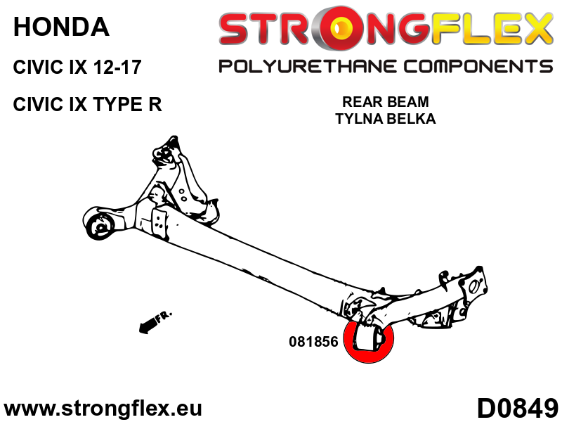 081856A: Rear beam bush SPORT - Image 2