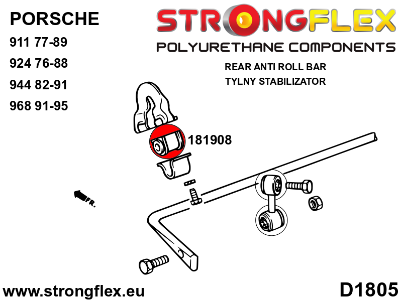 181908B: Rear anti roll bar bush - Image 2