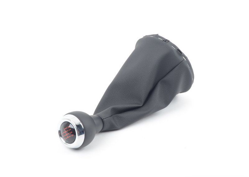 NEW MINI GENUINE COOPER R60 JCW SHIFT 6 SPEED KNOB WITH LEATHER BOOT BLACK RED 25119808704