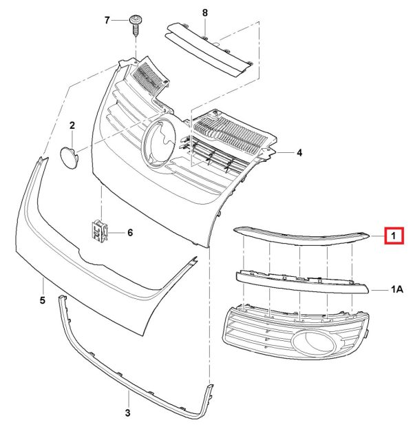 NEW GENUINE VW JETTA GOLF MK5 FRONT CHROME DECORATIVE STRIP RIGHT O/S 1K08072442ZZ - Image 3