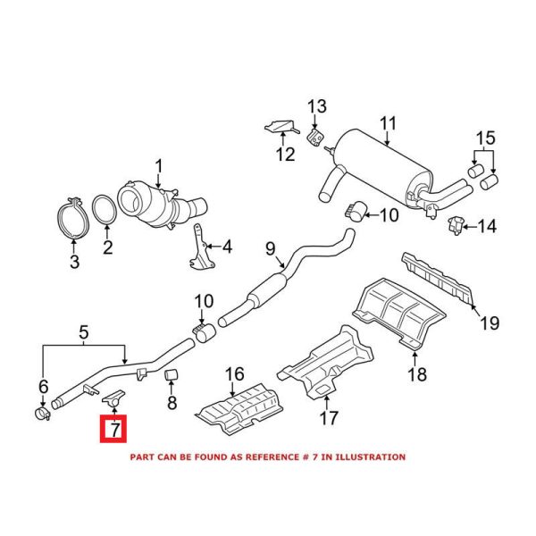 BMW NEW GENUINE F20 F22 F30 F32 M2 FRONT EXHAUST MUFFLER HANGER 18307633092 - Image 2