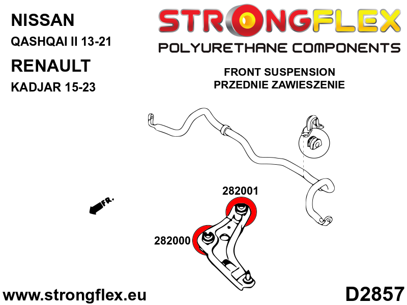 282001B: Front wishbone – rear bush - Image 2