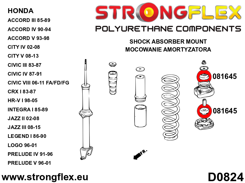 081645B: Rear shock absorber mount bush - Image 2