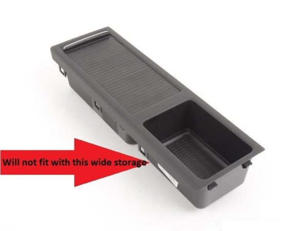 BMW NEW GENUINE 3 E46 CENTER CONSOLE TRAY STORAGE BLACK ROLLER COVER 51167039184 - Image 3