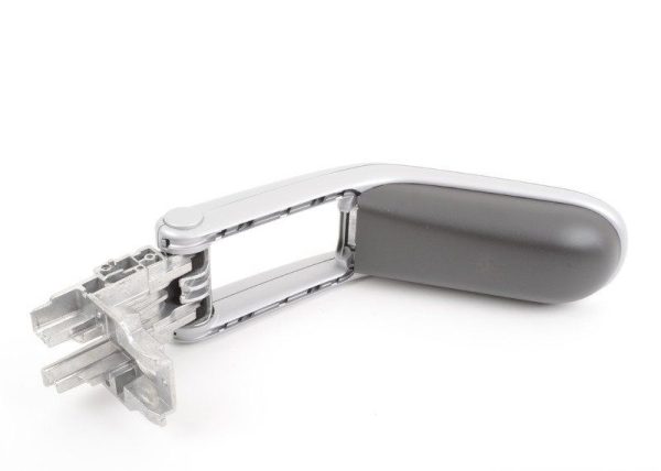 MINI NEW GENUINE R55 R56 R57 TILL 2010/08 CENTER ARMREST BASE SILVER / BLACK 51169185114