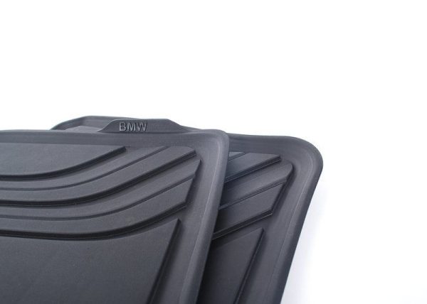 FOR NEW GENUINE BMW 3 SER F30 F31 F34 F80 M3 REAR ALL WEATHER RUBBER FLOOR MATS - Image 5