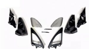 BMW GENUINE NEW F21 F22  FRONT DOOR SPEAKER TWEETER COVER PAIR LEFT RIGHT ALPINE