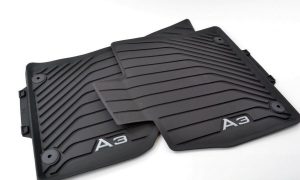 NEW GENUINE AUDI A3 13-16 FRONT BLACK RUBBER FLOOR MATS LHD 8V5061502 041