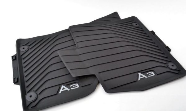 NEW GENUINE AUDI A3 13-16 FRONT BLACK RUBBER FLOOR MATS LHD 8V5061502 041