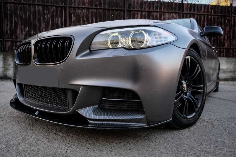 Front Bumper Spoiler Lip Carbon Coating suitable for BMW 5 Series F10 F11 (2011-2013) with Mirror Covers M-Performance Design - Image 15