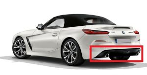 NEW GENUINE BMW Z4 G29 REAR BUMPER LOWER TRIM PANEL DIFFUSER 51127476218