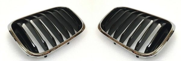 NEW GENUINE BMW X3 X4 SERIES G01 G02 FRONT KIDNEY GRILL LUXURY PAIR SET - Image 2