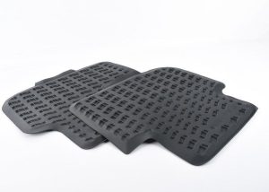 NEW GENUINE AUDI Q3 RSQ3 2019- REAR BLACK RUBBER ALL WEATHER FLOOR MATS 83A061511041