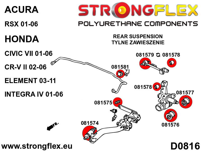 081581B: Rear anti roll bar bush - Image 2