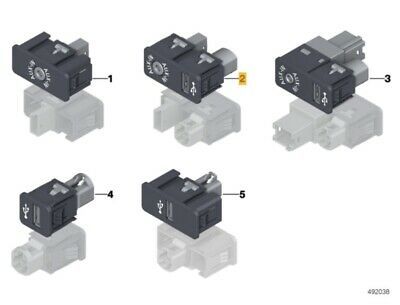 NEW GENUINE BMW MINI JACK USB AUX AUXILIARY INPUT SOCKET 84109229246 - Image 2