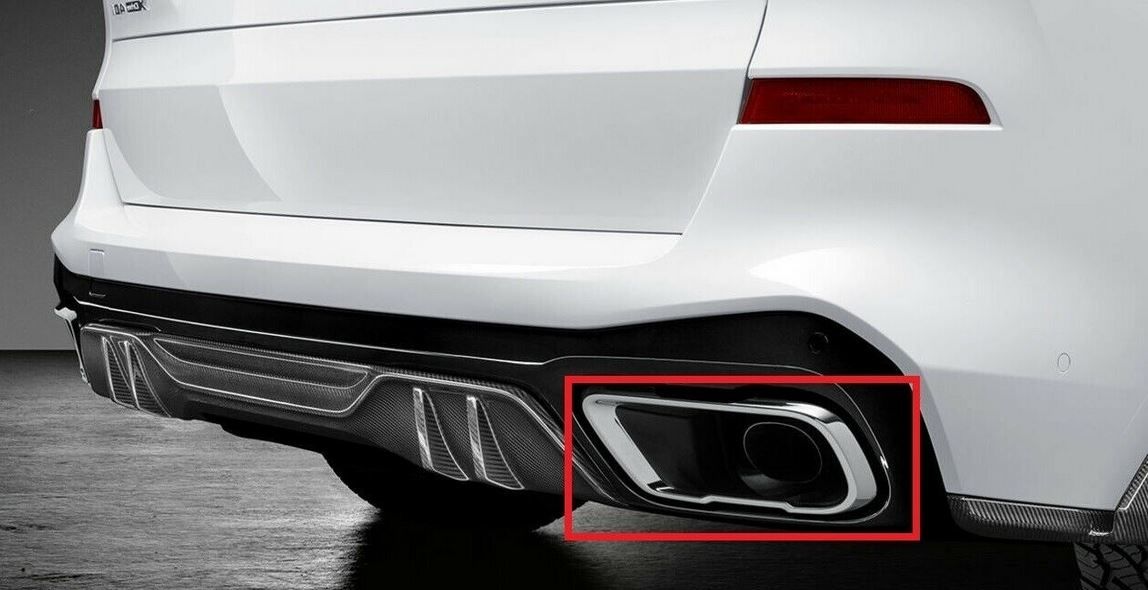 FOR NEW GENUINE BMW X5 G05 G07 X5 50iX X7 SAV TRIM EXHAUST TAILPIPE RIGHT - Image 2