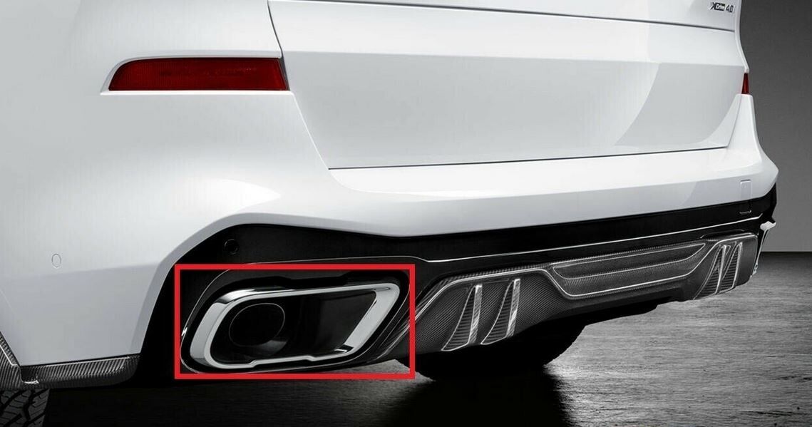 FOR NEW GENUINE BMW X5 G05 G07 X5 50iX X7 SAV TRIM EXHAUST TAILPIPE LEFT - Image 2