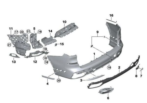 NEW GENUINE BMW G07 X7 30dX 40iX 50iX M50dX TOWING EYE COVER 51128069906 - Image 2