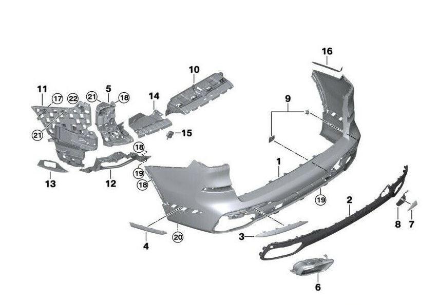 FOR NEW GENUINE BMW G07 X7 M SPORT REAR PANEL ROCKER RIGHT O/S MOULDING - Image 3