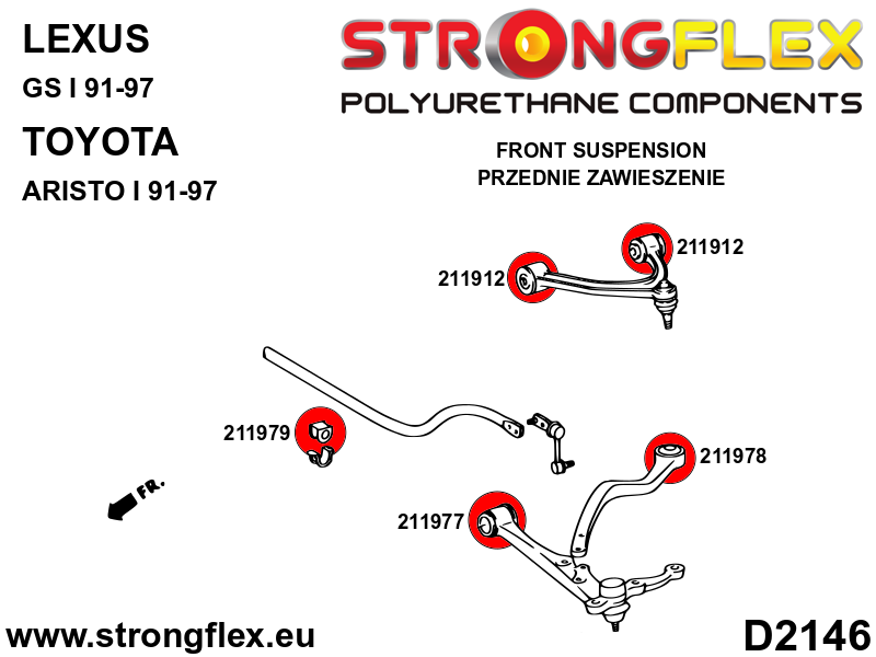 211977A: Front lower arm bush SPORT - Image 2