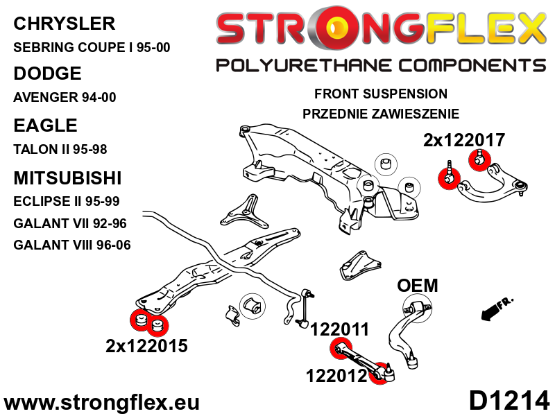 122015B: Front beam bushing - Image 2