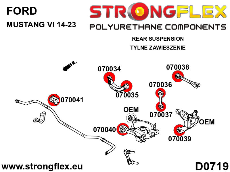 070036A: Rear link bush – upper SPORT - Image 2