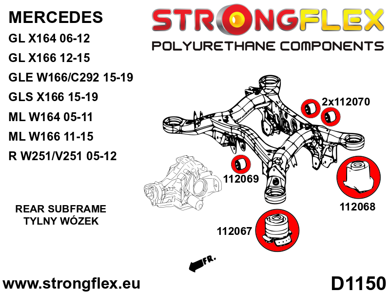 112067A: Rear crossmember – front bush SPORT - Image 2
