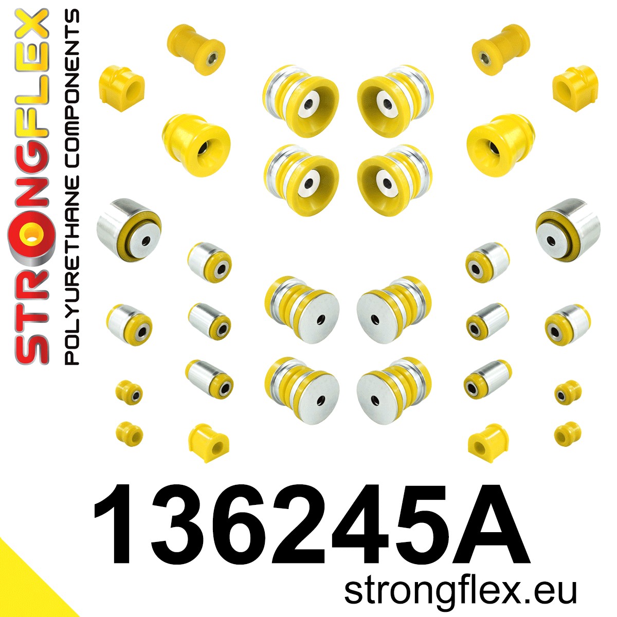 136245A: Full suspension polyurethane bush kit SPORT