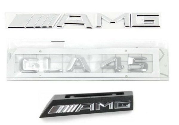 NEW GENUINE MERCEDES GLA X156 FRONT GRILL AMG BADGE REAR TRUNK GLA45 + AMG BADGE