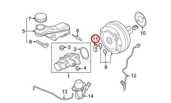 NEW BMW GENUINE 1 2 3 5 7 X1 X3 X4 X5 X6 Z4 SERIES BRAKE SERVO PRESSURE SENSOR 34336875605 - Image 3