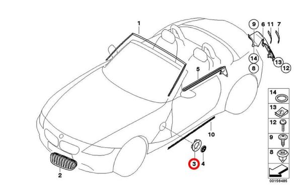 NEW BMW GENUINE Z4 SERIES E85 E86 FRONT WING INDICATOR LIGHT HOUSINGS PAIR SET 51137078263 + 51137078264 - Image 6