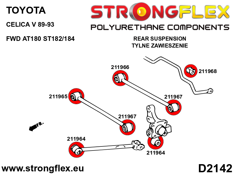 211965B: Rear trailing arm - front inner bushing - Image 2