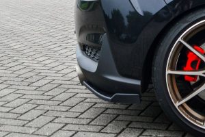 Black GLOSS Performance Rear Bumper Side Flaps / Splitters For Hyundai I30N Performance 2017-2020