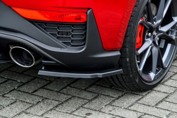 Black Gloss Performance Rear Bumper Side Flaps  Splitters For Hyundai I30N Facelift Fastback 2021+ - Image 2