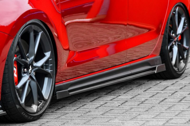 Performance Side skirts addons / Blades / diffusers / sill covers with Wing For Hyundai I30N Facelift 2021+