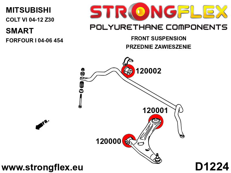 120000B: Front control arm – front bush - Image 2