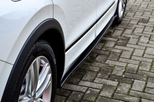 Black Gloss Performance Side skirts addons / Blades / diffusers / sill covers For VW Tiguan 2 AD1 2021-2024