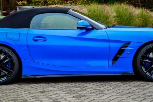 Black Gloss Performance Side skirts addons / Blades / diffusers / sill covers with Wing For BMW Z4 G29 2018+