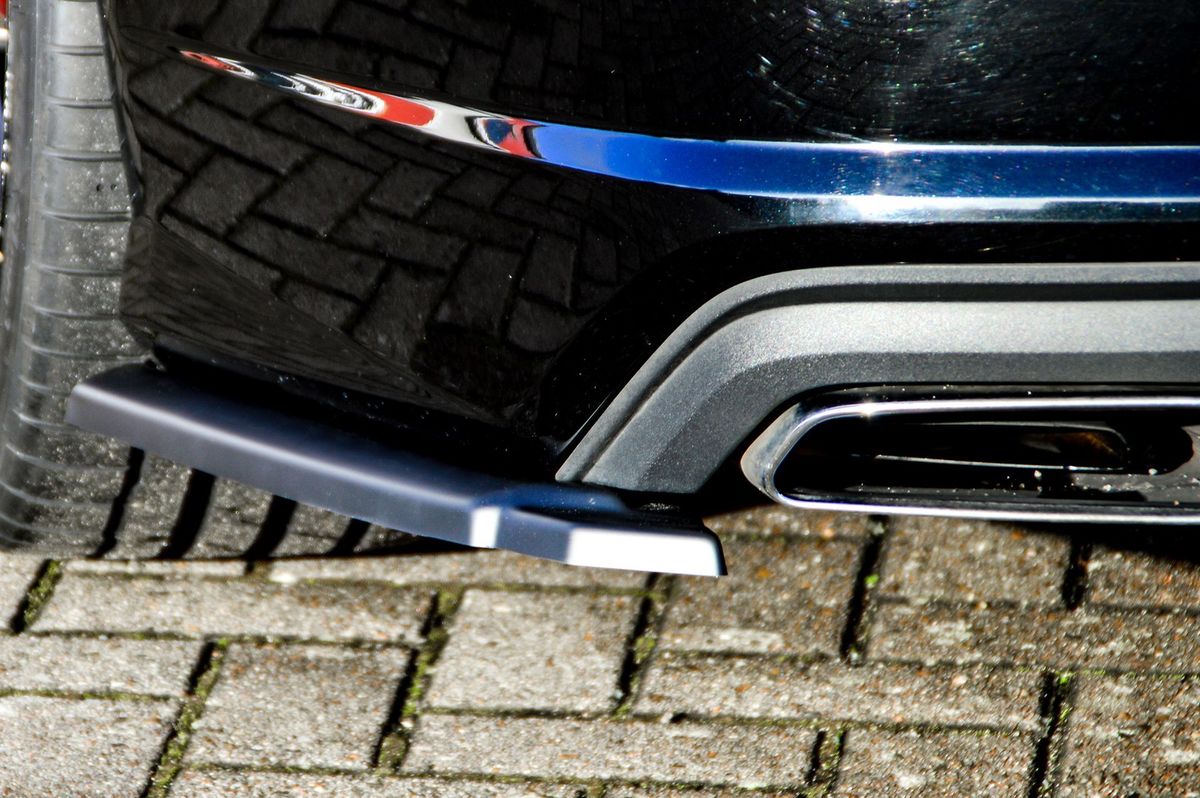 Black Gloss Performance Rear Bumper Side Flaps / Splitters For Audi A7 C7 4G Facelift 14-18 - Image 2