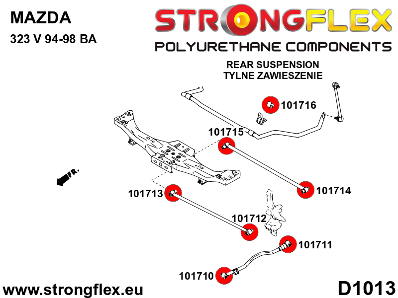 101713A: Rear Wishbone - Internal Front Bushing SPORT - Image 2