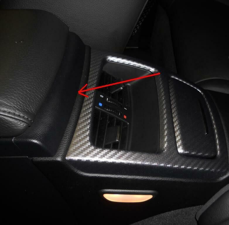 BMW NEW GENUINE 3 E92 E93 06-13 REAR CENTER CONSOLE BLACK TRIM COVER 51166963903 - Image 2