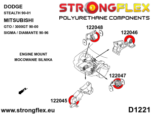 122046A: Engine mount bushing - rear SPORT
