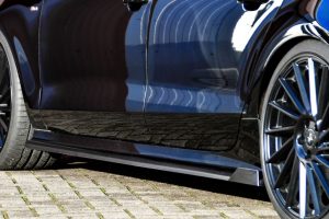 Performance Side skirts addons / Blades / diffusers / sill covers with Wing For Audi A7 C7 4G Facelift 2014-2018