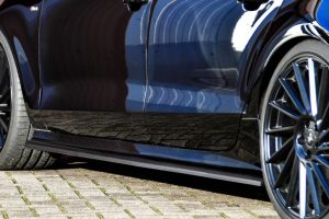 Black Gloss Performance Side skirts addons / Blades / diffusers / sill covers For Audi A7 C7 4G Facelift 14-18