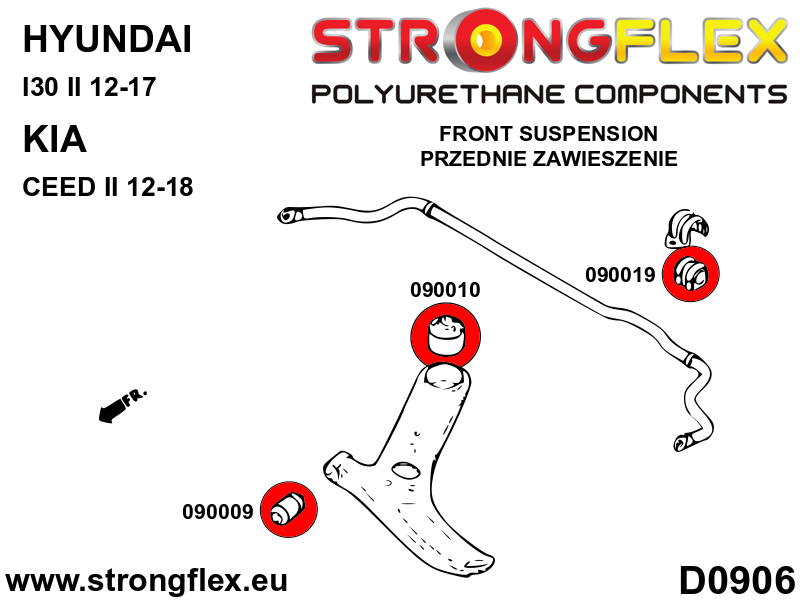 090010B: Front control arm – rear bush - Image 2